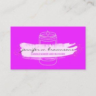 Purple Bright simple soy candle
