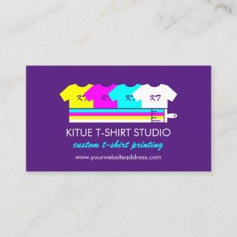 Purple Brightly Colored Shirts Paint Brush