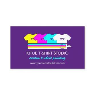 Purple Brightly Colored Shirts Paint Brush