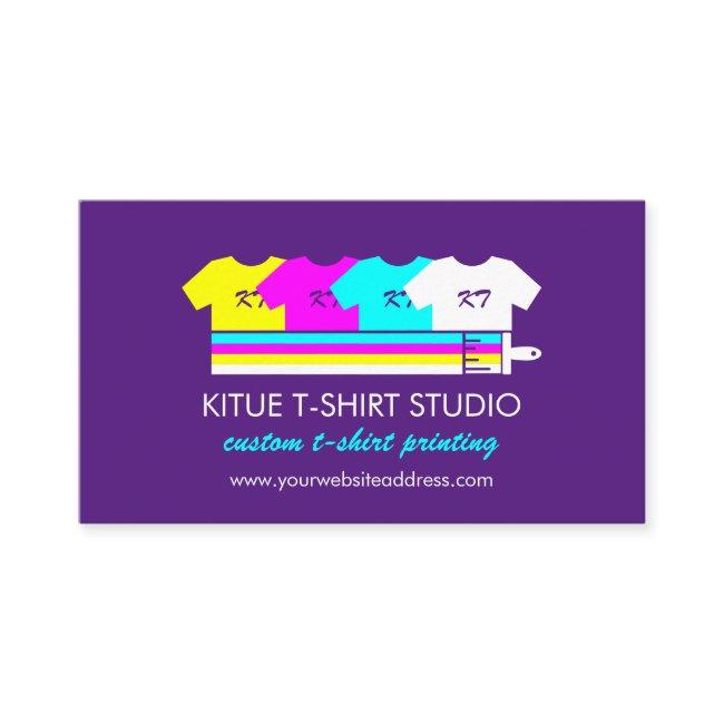 Purple Brightly Colored Shirts Paint Brush