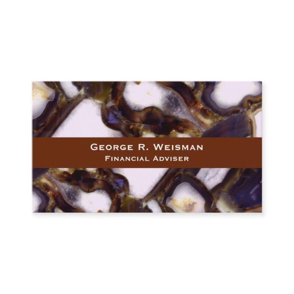Purple Brown White Agate stone pattern