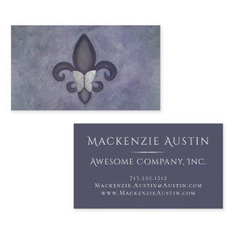 Purple Butterfleur | Butterfly on Fleur de Lis