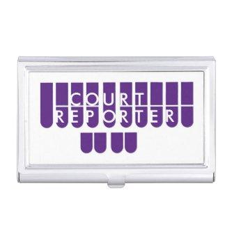Purple colored court reporter  case