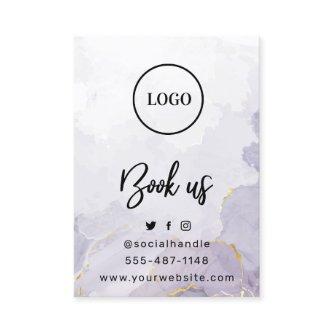 Purple Custom Logo Waxing Aftercare Card