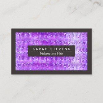 Purple  FAUX Sequins Fashion and Beauty