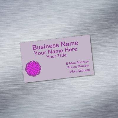 Purple Flower Ribbon by Kenneth Yoncich  Magnet