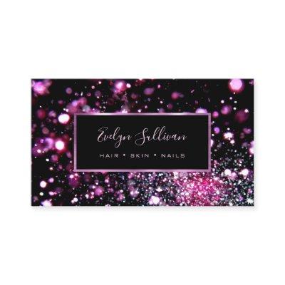 Purple glitter lights