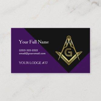 Purple & Gold Masonic , Freemasonry