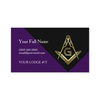 Purple & Gold Masonic , Freemasonry