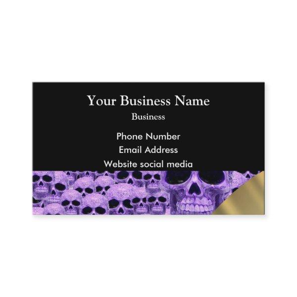 Purple gothic skull  pattern