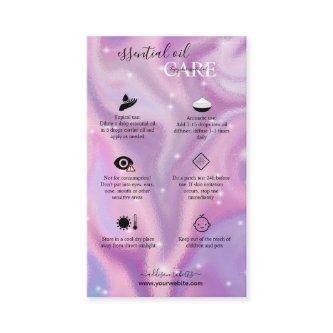 Purple Holographic Essential Oil Care