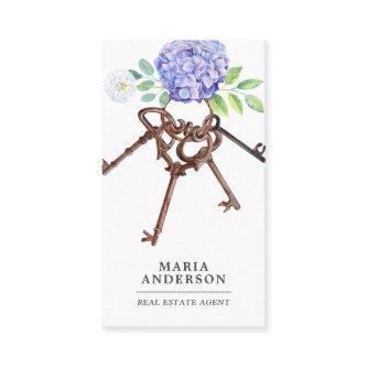 Purple Hydrangea Antique Keys Real Estate Agent