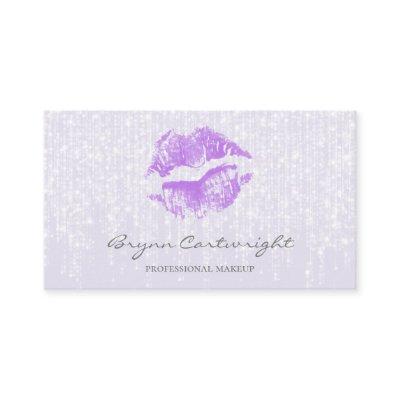 Purple Kiss Lips with Subtle Twinkle Lights Makeup