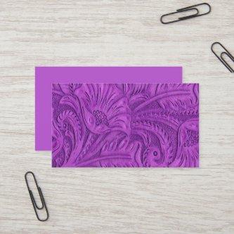 Purple Leather Print