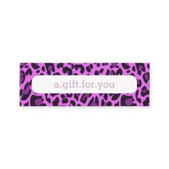 Purple Leopard Animal Print Pattern Discount Gift Mini