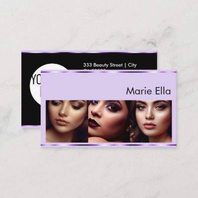 Purple Lilac Product Labels with Logo Photos Glam