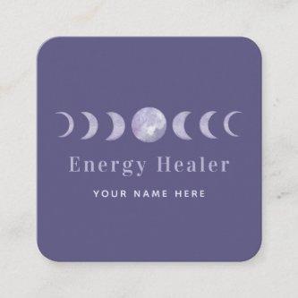 Purple Moon Phases Lunar Energy Healer Spiritual Square