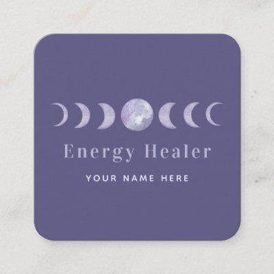 Purple Moon Phases Lunar Energy Healer Spiritual Square