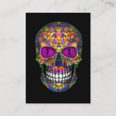 Purple Mosaic Sugar Skull Zombie