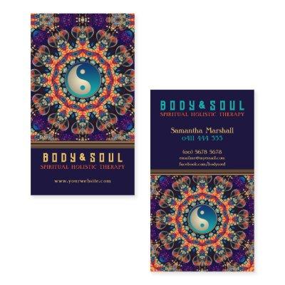 Purple Orange Mandala Eastern YinYang New Age