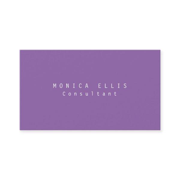 Purple Original Plain Professional Girly