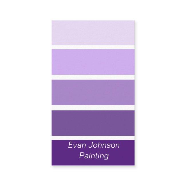 Purple Paint Samples