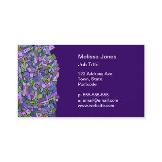 Purple Pink Abstract Mosaic Pattern