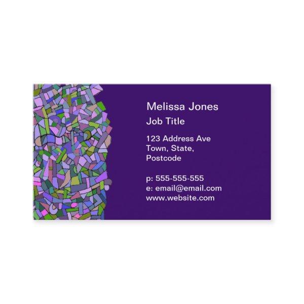 Purple Pink Abstract Mosaic Pattern