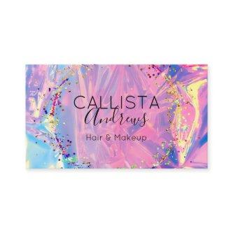 Purple Pink Holograph Glitter Confetti Salon Busin