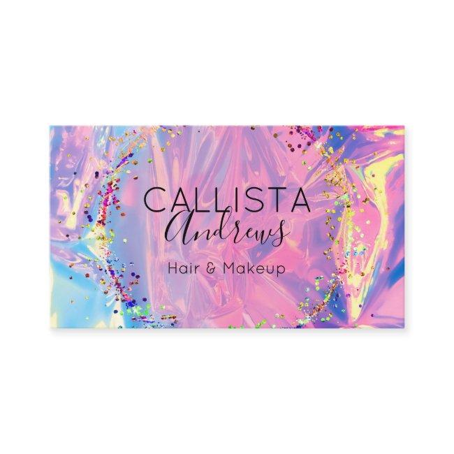 Purple Pink Holograph Glitter Confetti Salon Busin
