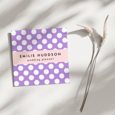 Purple Polka Dots, Polka Dot Pattern, Dots, Dotted Square