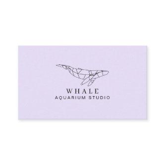 Purple Soft Low Poly Aquarium Fish Whale