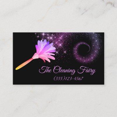 Purple Sparkle Feather Duster Cleaning Services