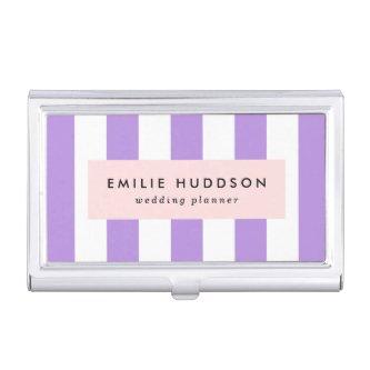 Purple Stripes, White Stripes, Striped Pattern  Case