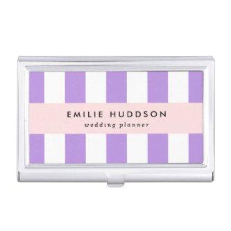 Purple Stripes, White Stripes, Striped Pattern  Case