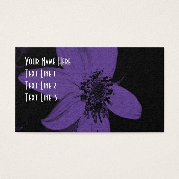 Purple Sunflower Flower Art