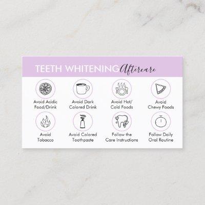 Purple Teeth Whitening Aftercare Tips Guides