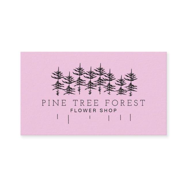 Purple Tone Pine Tree Forest