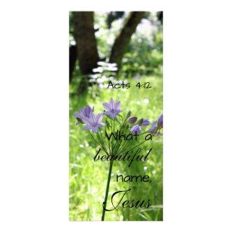 Purple Wildflower Jesus Rack Card