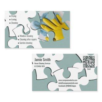 Puzzle House Cleaning Service Grey