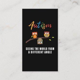Puzzle Owl Autism Awareness Autistic Kid
