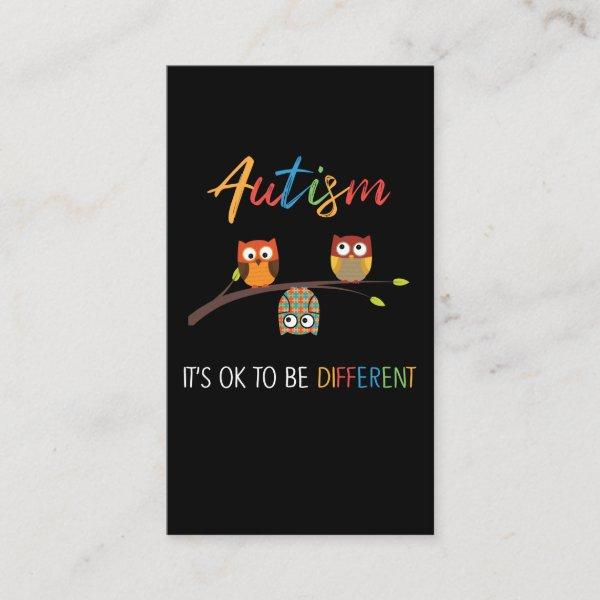 Puzzle Owl Cute Autism Awareness Autistic Kid