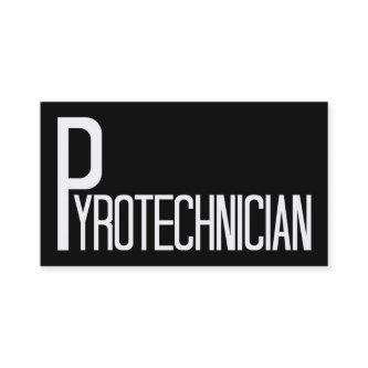 Pyrotechnician Black and White