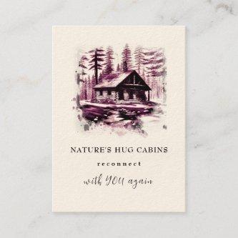 *~* QR AP49  Rustic Log Cabin Cottage Lodge