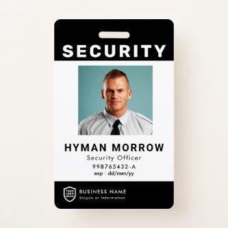 QR Business ID Logo | Security Service Employee Ba Badge