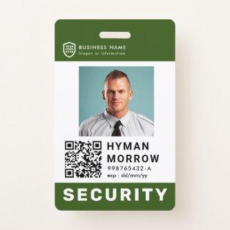 QR Business ID Logo | Security Service Employee Ba Badge