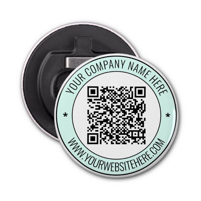 QR Code and Custom Text Professional Personalized  Bottle Opener