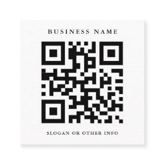 QR Code Black and White Square