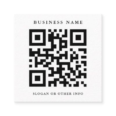 QR Code Black and White Square