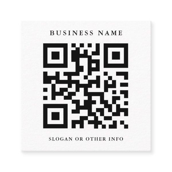 QR Code Black and White Square